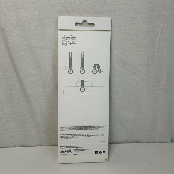 Genuine Original Apple AirTag Polyurethane Loop Case Cover - Deep Navy MHJ03ZM/A - Picture 2 of 4